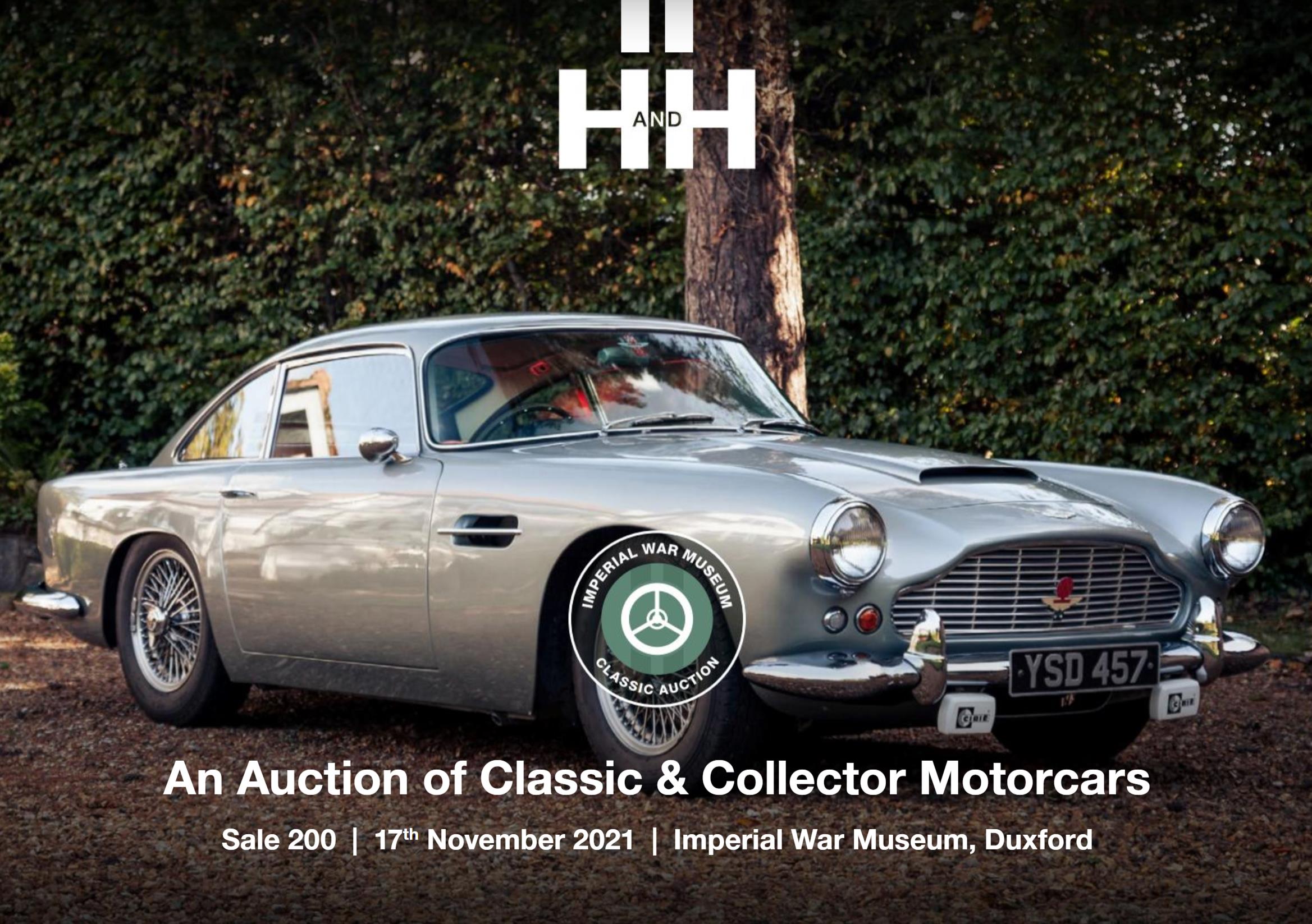 An Auction Of Classic & Collector Motor Cars  - Wednesday 17th November